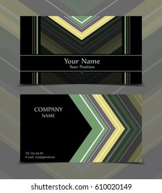 Vector business card templates. Modern design for corporate ID. Eps10 illustration