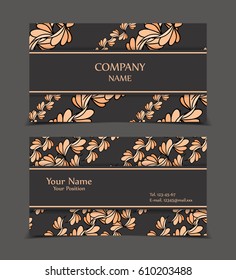 Vector business card templates. Modern design for corporate ID. Eps10 illustration