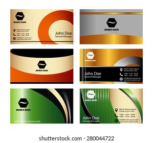 Vector Business Card vertical 