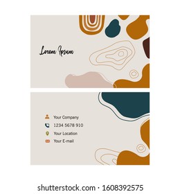 Vector business card. Visiting card for business and personal use. Vector illustration design.