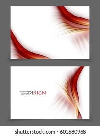 Vector business cards bright templates set. Elements for design. Magazine, annual reports vector templates. Eps10