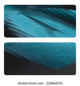 Conjunto de diseño de tarjetas de visita de vectores