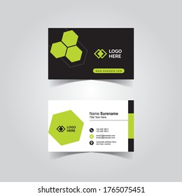 Vector Business cards and Modern and Clean template. simple minimal geometric Business Card layout design 3