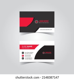 Tarjetas de visita vectorial y plantilla moderna y limpia. diseño simple mínimo de tarjetas de presentación 13