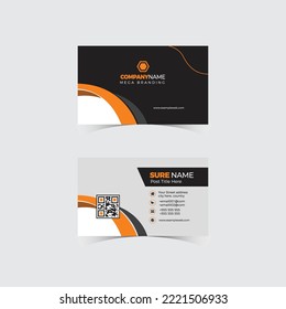 Tarjetas de visita vectorial y plantilla moderna y limpia. diseño simple y mínimo de tarjeta de presentación