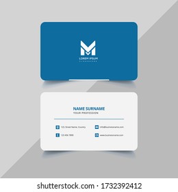 Vector Visitenkarten und moderne, kreative und saubere Vorlage. einfaches minimales Design der Visitenkarte.