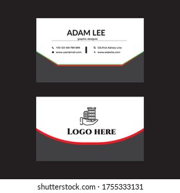 Tarjetas de visita vectorial y plantilla de tarjetas de negocios modernas, creativas y limpias