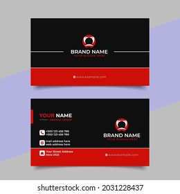 Vector Business cards and Modern Creative and Clean template. simple minimal Business Card layout design.