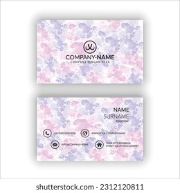 Tarjetas de visita vectorial y plantilla moderna creativa y limpia