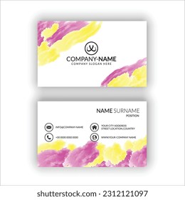 VektorVisitenkarten und eine moderne, kreative und saubere Vorlage, stilvolle moderne Business Card 