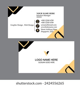 Vector Business cards and Modern Creative and Clean template.