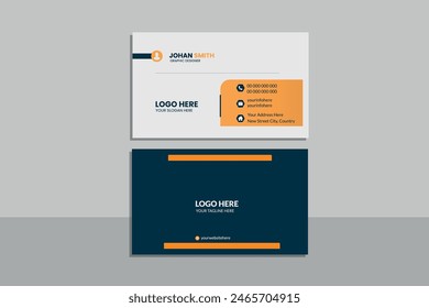 Vector Business cards and Modern Creative and Clean template. simple minimal Business Card layout design.