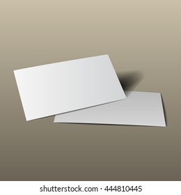 Vector of business cards on gold background. Template for branding identity. For graphic designers presentations and portfolios.