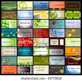 Vector business cards templates
