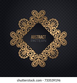 Vector business cards. Vintage decorative elements with mandala.