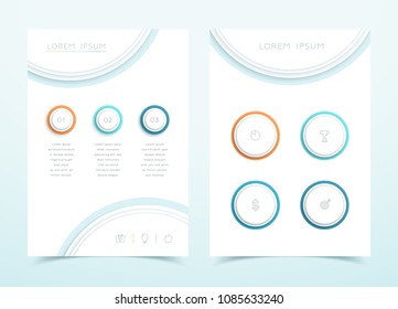 Vector Business Colorful Page Template Infographic