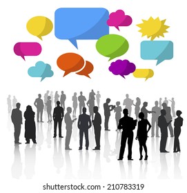 Vector of Business Communication