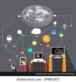 Vector Business communications technologies worldwide