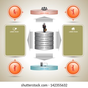 Vector for business concept / Education diagram / planing template