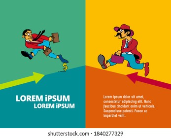 Vector business concept for internet banners, social media banners, headers of websites 