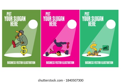 Vector business concept for internet banners, social media banners, headers of websites 