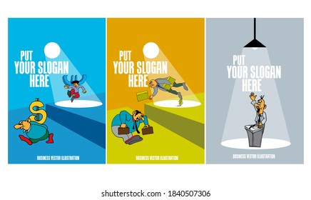 Vector business concept for internet banners, social media banners, headers of websites 