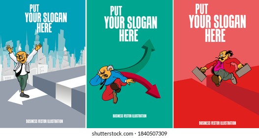 Vector business concept for internet banners, social media banners, headers of websites 
