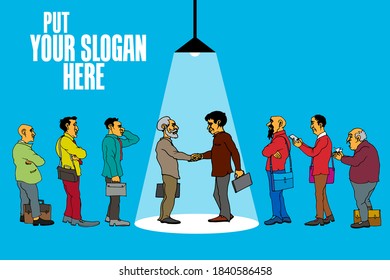 Vector business concept for internet banners, social media banners, headers of websites 