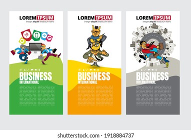 Vector business concept for internet banners, social media banners, headers of websites 