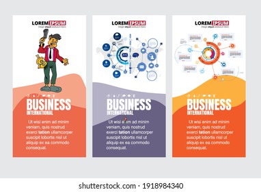 Vector business concept for internet banners, social media banners, headers of websites 