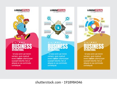 Concepto de negocio de vectores para banners de internet, banners de medios sociales, encabezados de sitios web 