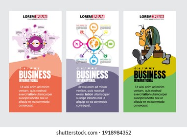 VektorBusiness-Konzept für Internet-Banner, Social-Media-Banner, Kopfzeilen von Websites 