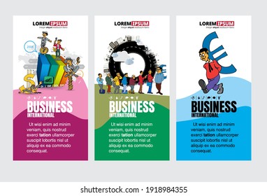 Concepto de negocio de vectores para banners de internet, banners de medios sociales, encabezados de sitios web 