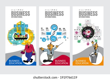 Vector business concept for internet banners, social media banners, headers of websites 