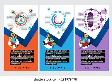 Concepto de negocio de vectores para banners de internet, banners de medios sociales, encabezados de sitios web 