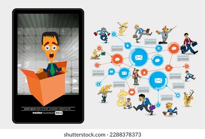 Vector business concept for internet banners, social media banners, headers of websites 