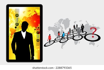 Vector business concept for internet banners, social media banners, headers of websites 