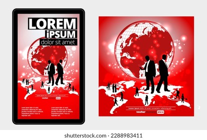 Vector business concept for internet banners, social media banners, headers of websites 