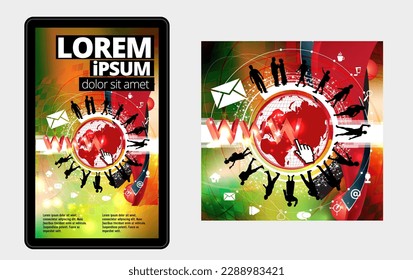 Vector business concept for internet banners, social media banners, headers of websites 