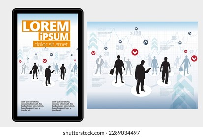 Vector business concept for internet banners, social media banners, headers of websites 
