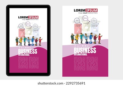 Vector business concept for internet banners, social media banners, headers of websites 