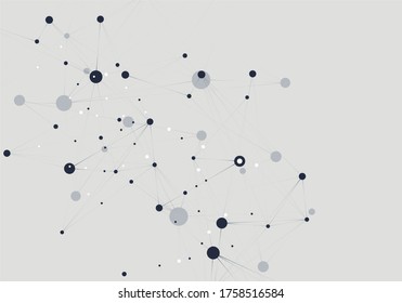 Vector business concept. Technology concept. Social network concept. Digital background. Abstract graphic
