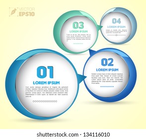 Vector  business concepts with  icons / can use for info-graphic / loop business report or plan / modern template / education template / business brochure /  system diagram