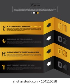 Vector  business concepts with  icons / can use for info-graphic / loop business report or plan / modern template / education template / business brochure /  system diagram