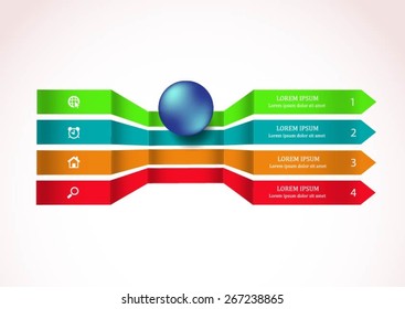 Vector business concepts with icons can use for infographic