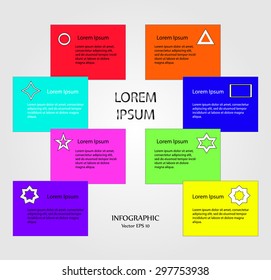 Vector business concepts with shape icon and use for infographic design modern template