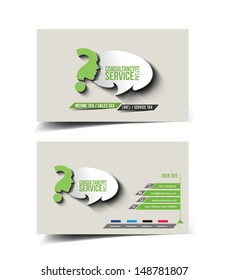 Vector Business Consultancy Business Card Set