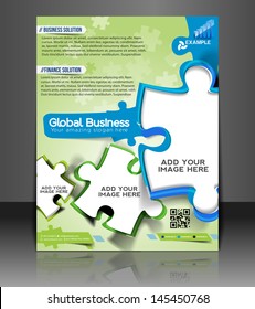 Vector Business Consultancy Flyer Magazine Cover & Poster Template.