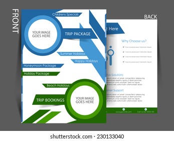 Vector  Business Corporate Flyer Template,  brochure for multipurpose use.