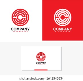 vector Business corporate letter c logo design vector. Simple and clean flat design of letter c logo vector template.